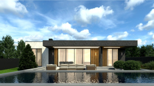 Завершено проектирование дома в стиле хай-тек - HT-171