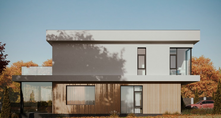 Дома с плоской крышей HT-258