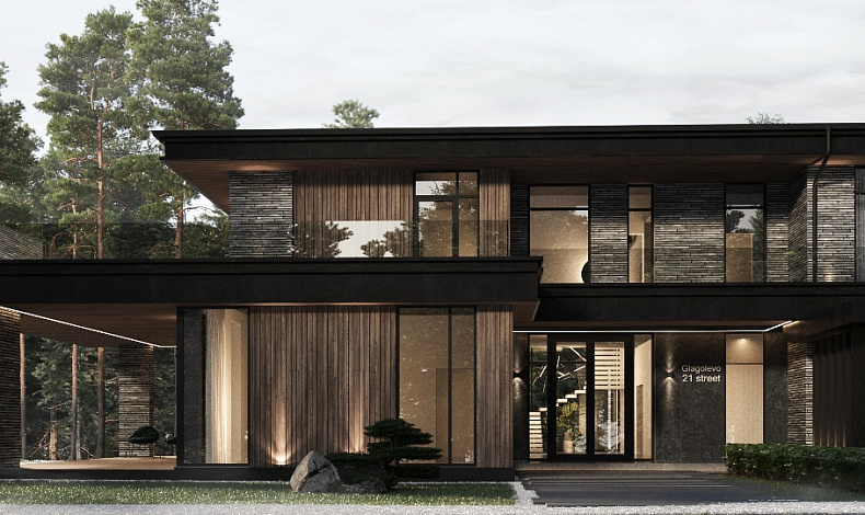 Дома в стиле Райта RH-478