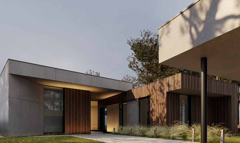 Дома с плоской крышей HT-434