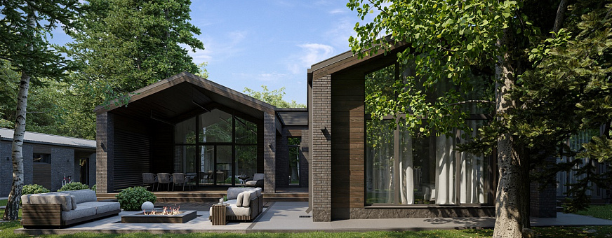 Завершено проектирование дома в стиле барнхаус - BH-268