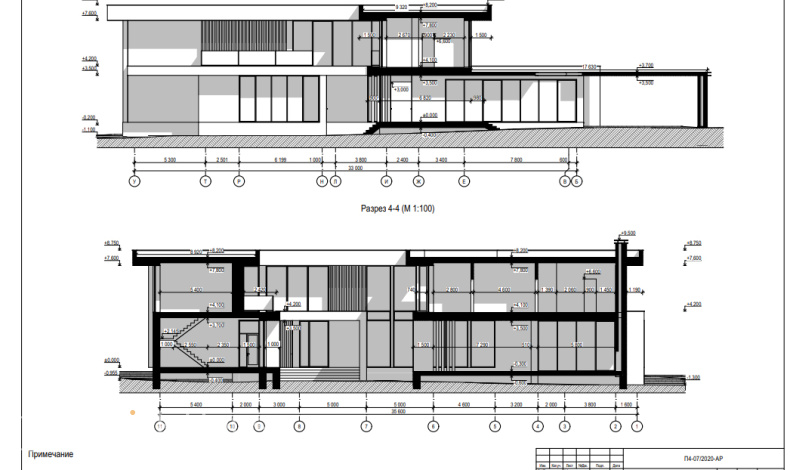 Дома с плоской крышей HT-926