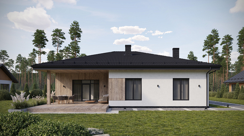 Завершено проектирование дома в классическом стиле - K-127-1