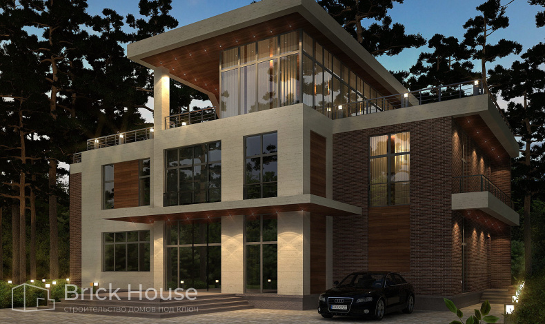 Дома с плоской крышей HT-550