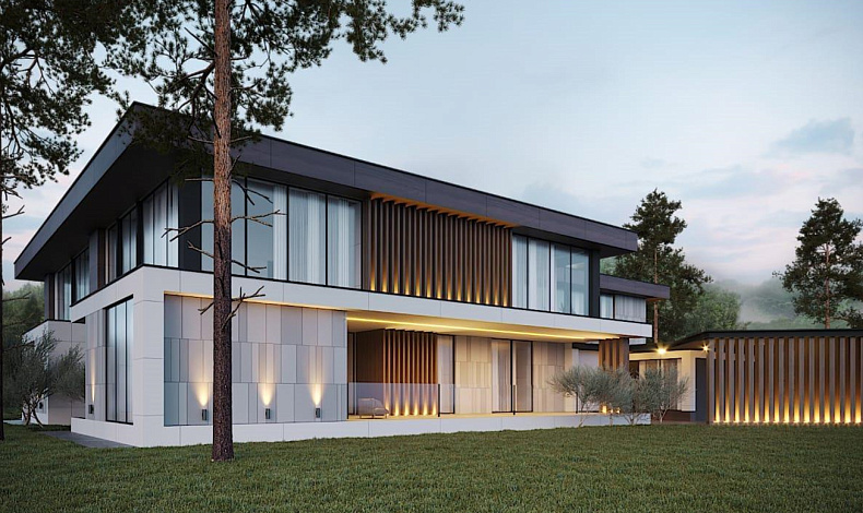 Дома с плоской крышей HT-926