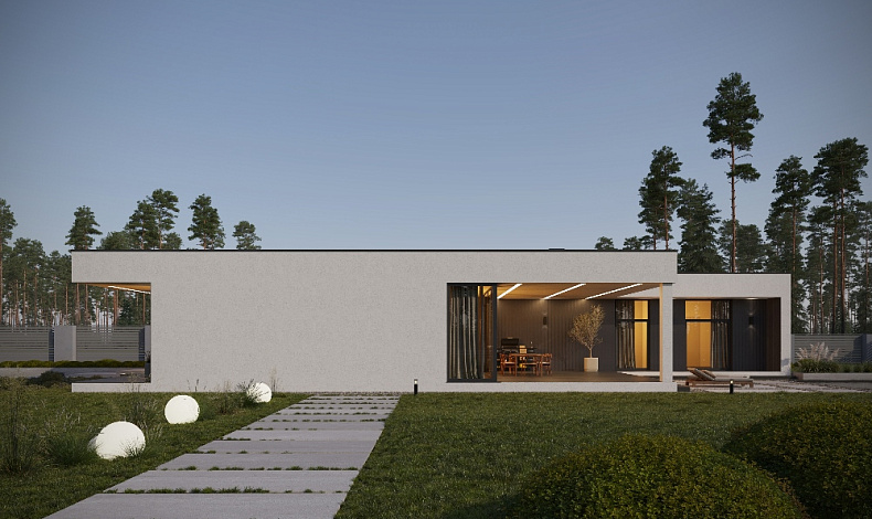 Дома с плоской крышей HT-273