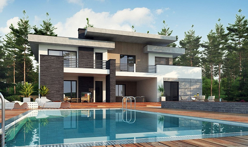 Дома с плоской крышей HT-260