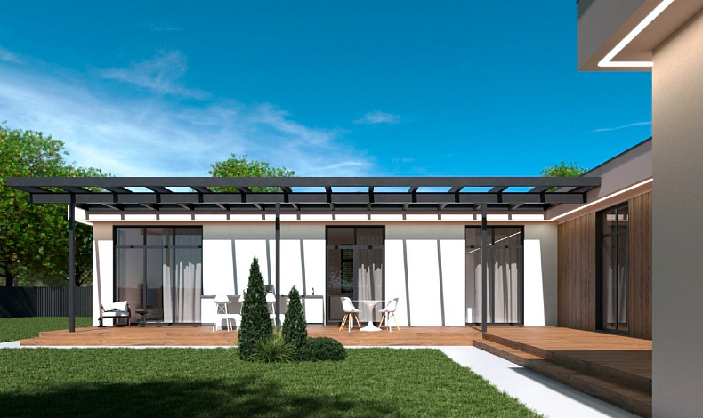 Дома с плоской крышей HT-196-1