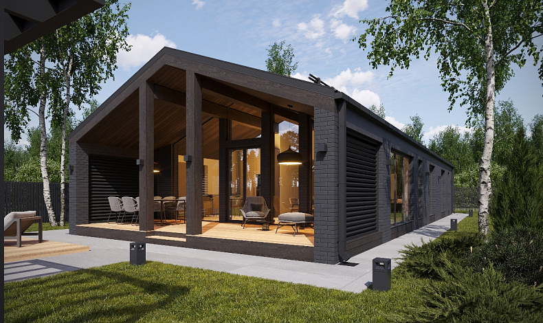 Дома из пеноблоков BH-117