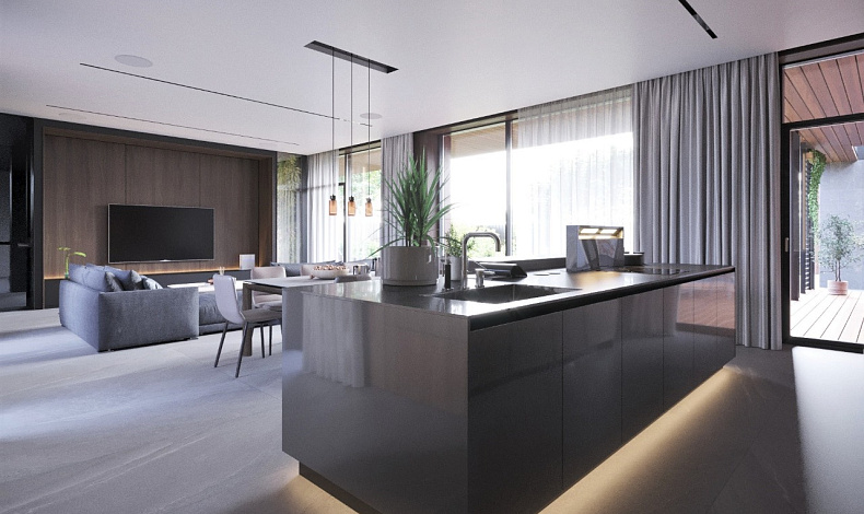 Дома с плоской крышей HT-420