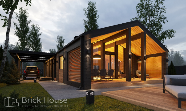 Дома из пеноблоков BH-117