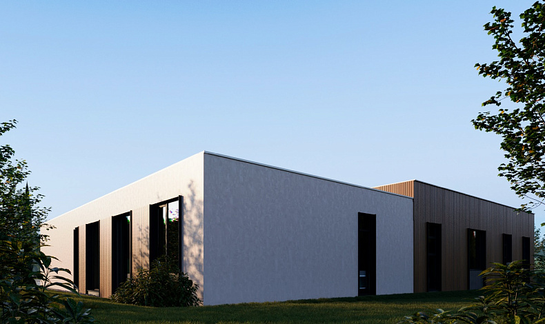 Дома с плоской крышей HT-339