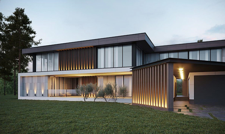 Дома с плоской крышей HT-926