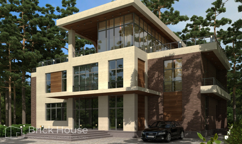 Дома с плоской крышей HT-550