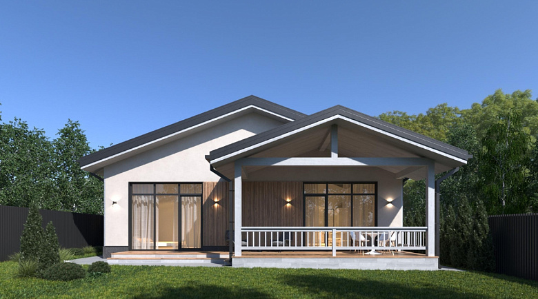 Завершено проектирование дома в классическом стиле - K-118