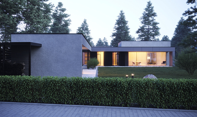 Дома с плоской крышей HT-224