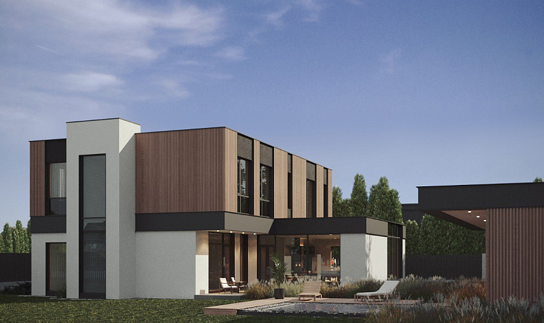 Дома с плоской крышей HT-330