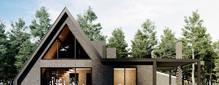 Завершено проектирование дома в стиле барнхаус – BH-150