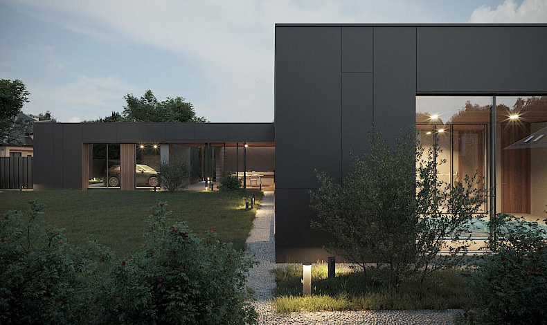 Дома с плоской крышей HT-420