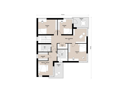 Двухэтажные K-374