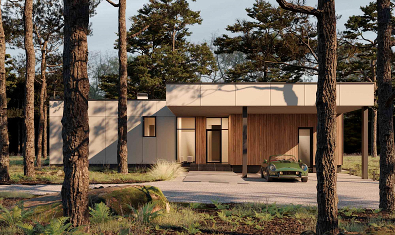 Дома с плоской крышей HT-278