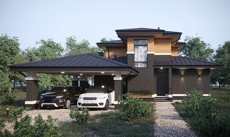 Дома в стиле Райта RH-177