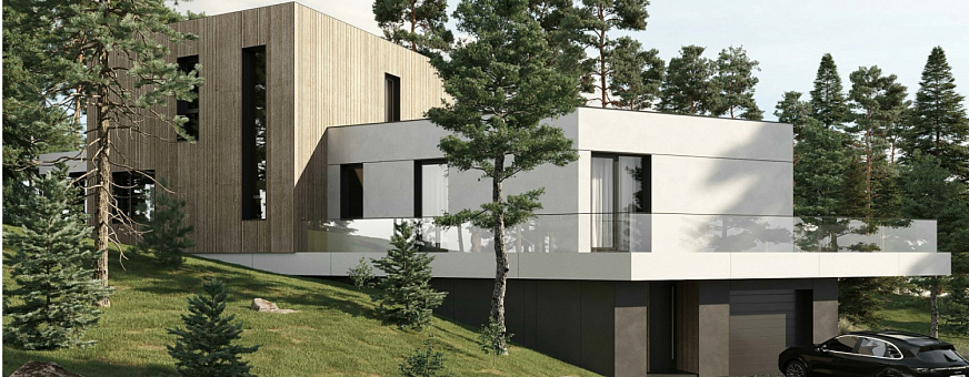 Завершено проектирование дома в стиле хай-тек – HT-410