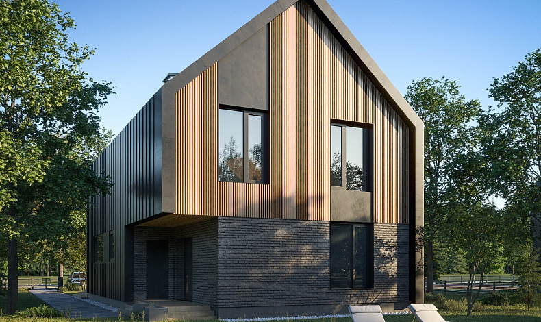 Дома из пеноблоков BH-199