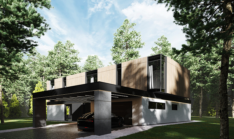 Дома хай-тек HT-418-1