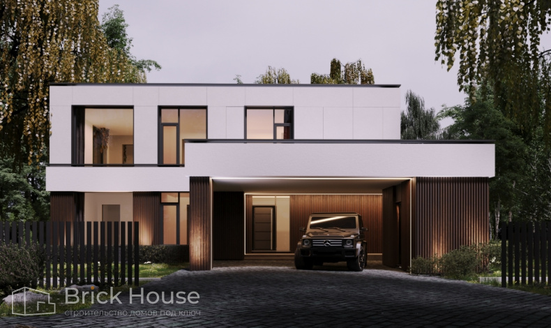 Дома с плоской крышей HT-424