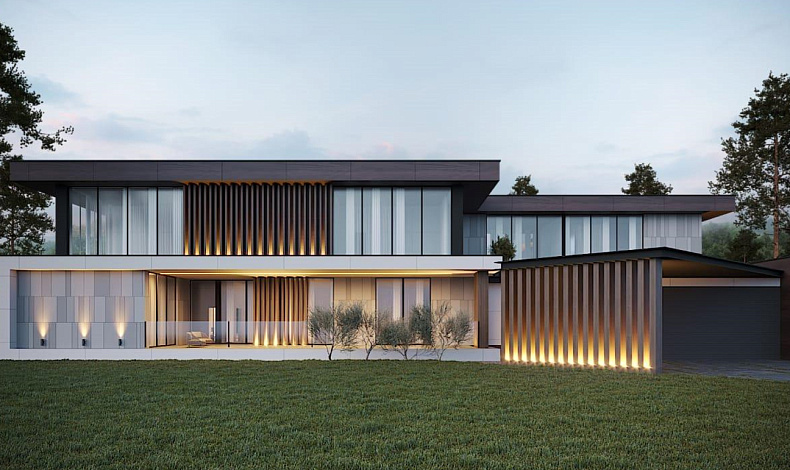 Дома с плоской крышей HT-926