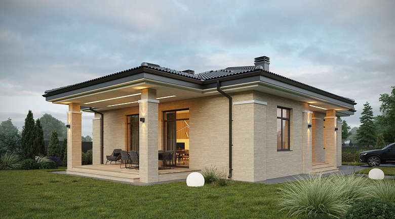 Завершено проектирование дома в классическом стиле - K-153