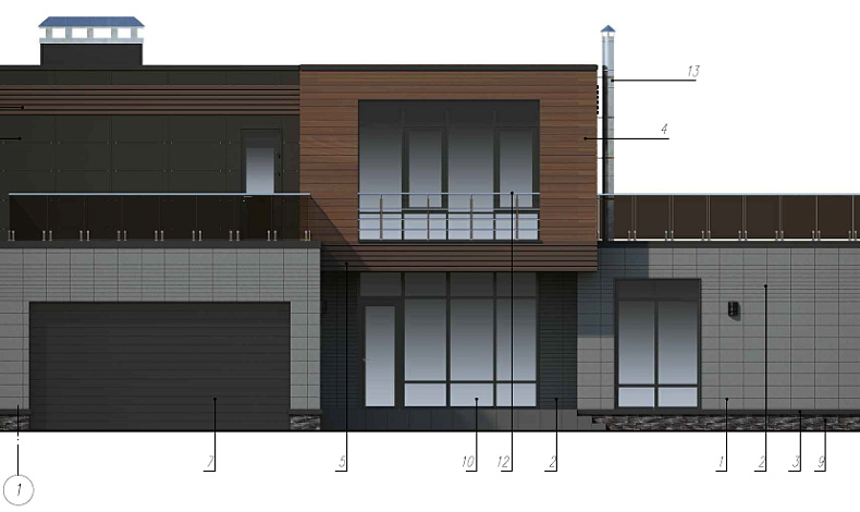 Каменные дома HT-378