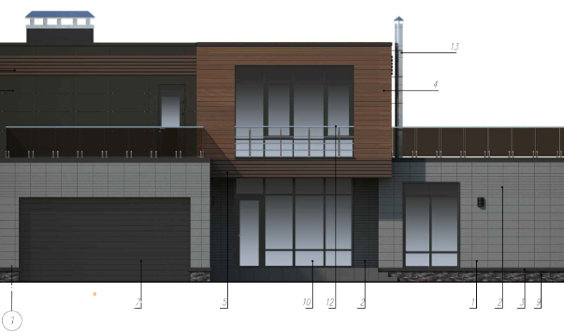 Каменные дома HT-378