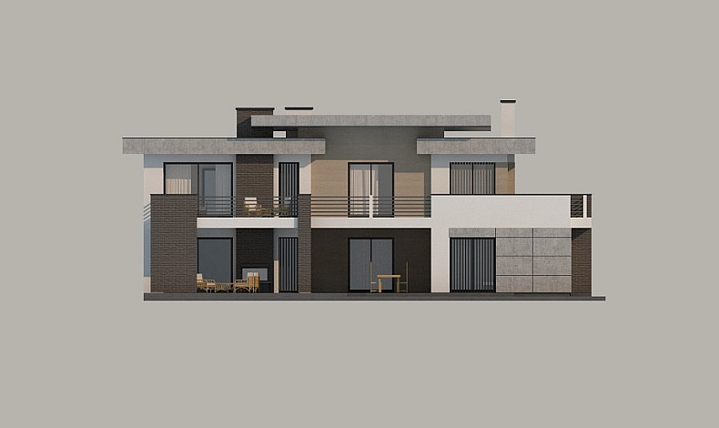 Дома с плоской крышей HT-260