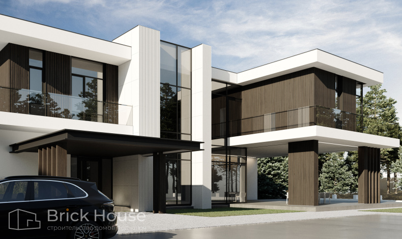 Дома с плоской крышей HT-505