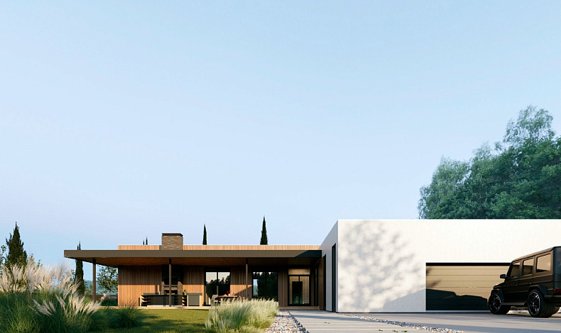 Дома с плоской крышей HT-339