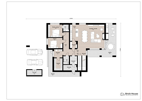 Дома с плоской крышей HT-424