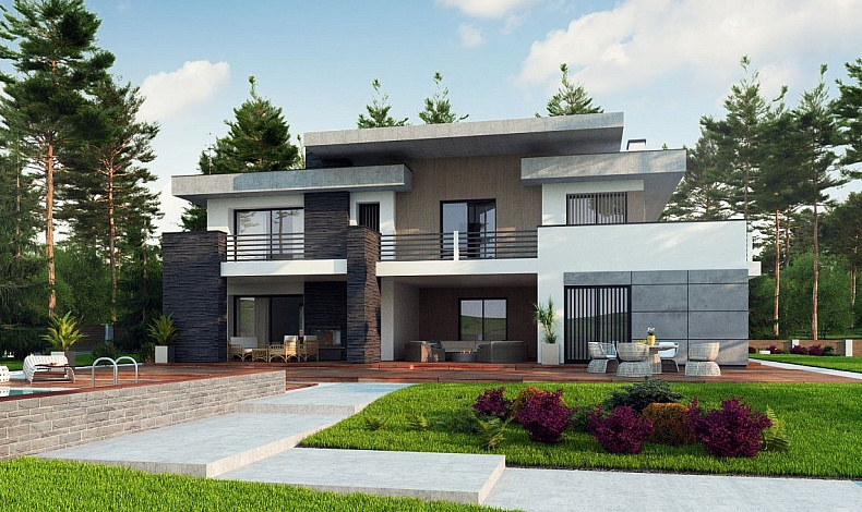 Дома с плоской крышей HT-260