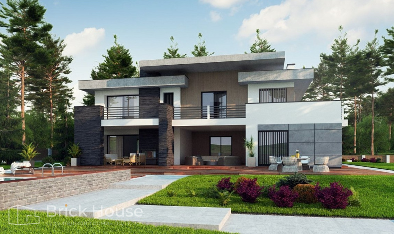 Дома с плоской крышей HT-260