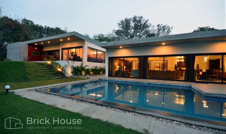 Дома с плоской крышей HT-412