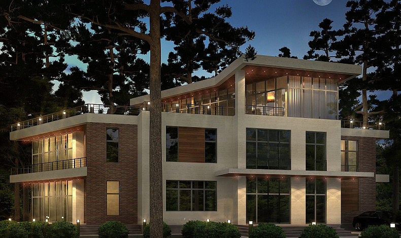 Дома с плоской крышей HT-550