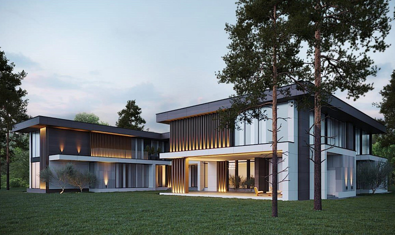 Дома с плоской крышей HT-926