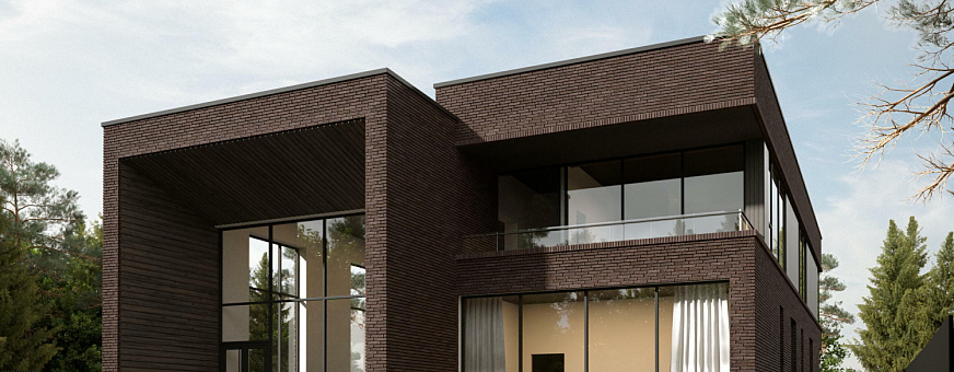 Завершено проектирование дома в стиле лофт HT-473