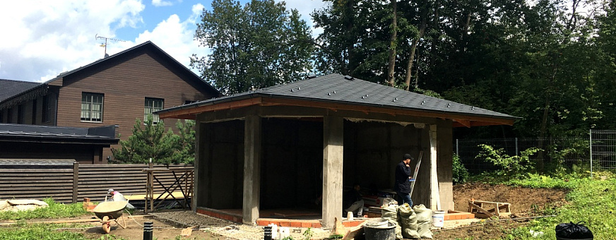 Строительство беседки в КП Новолеоново