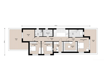 Дома с плоской крышей HT-360