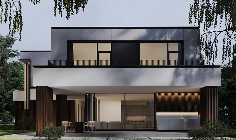 Дома с плоской крышей HT-424