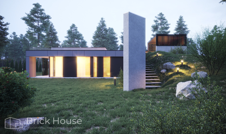 Дома с плоской крышей HT-224