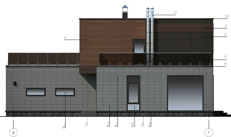 Каменные дома HT-378