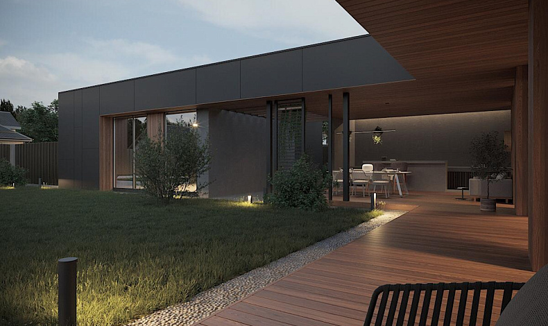 Дома с плоской крышей HT-420